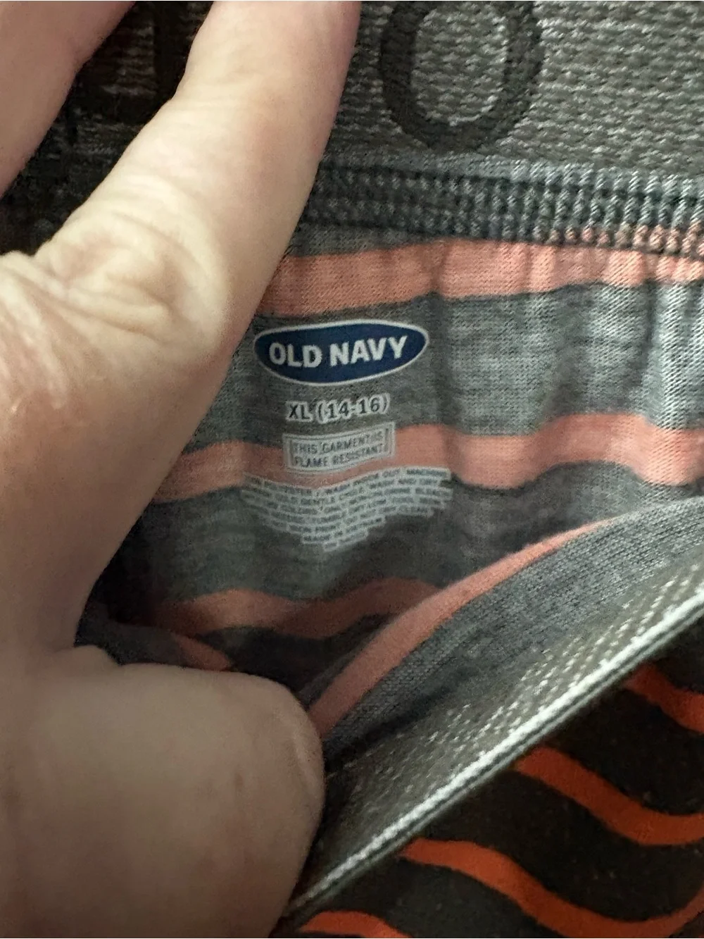 Old Navy Boys Striped Olive & Orange Knit Shorts
